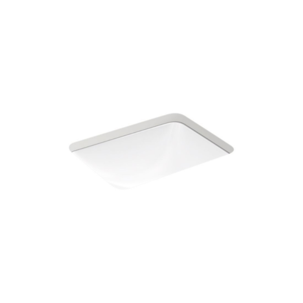 Caxton Rectangle Lav White Vitreous China Undermount
