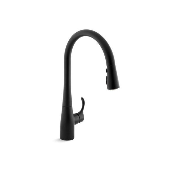 Simplice Kitchen Faucet 1-Hole Matte Black with Pull-down Spout