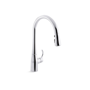 Simplice Kitchen Faucet 1-Hole Polished Chrome with Pull-down Spout