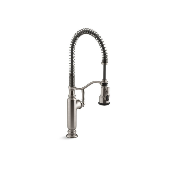 Tournant Semi-Pro Kitchen faucet 1-Hole Vibrant Stainless with Pull-Down Spout