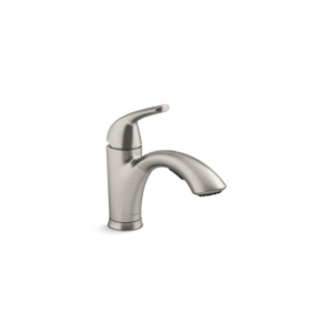 Medley Kitchen Faucet 1-Hole Vibrant Stainless with Pull Out Spout