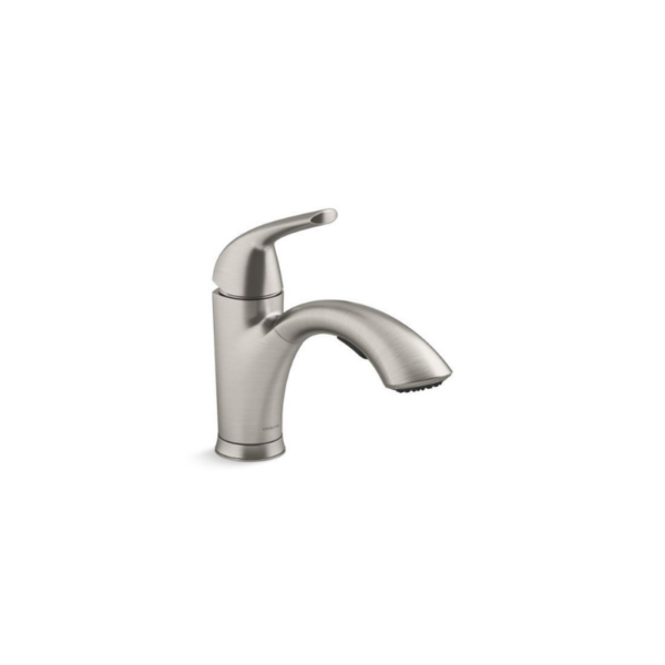 Medley Kitchen Faucet 1-Hole Vibrant Stainless with Pull Out Spout